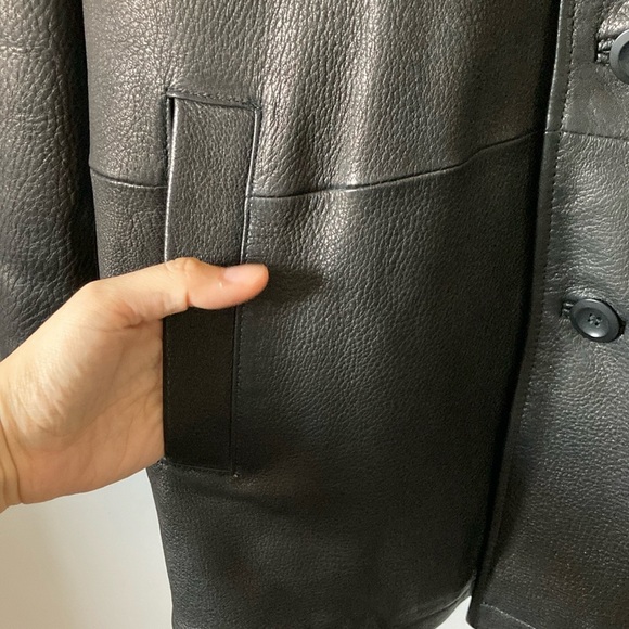 Danier 90s Men's Black Leather Jacket medium - Picture 3 of 8